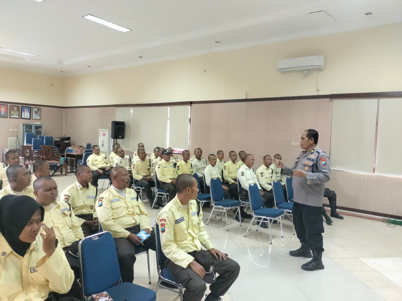 Sat Binmas Polres Pasuruan Bekali Satpam Gada Pratama dengan Wawasan Antinarkoba dan Komunikasi Efektif